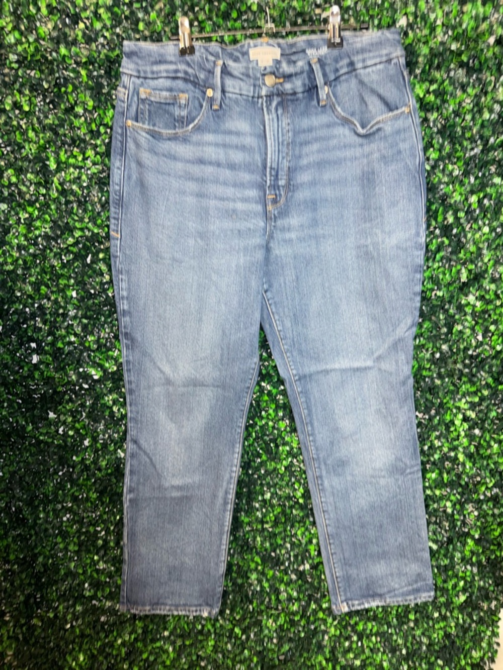 Good American Light Blue Straight Leg Jeans